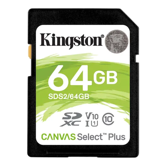 მეხსიერების ბარათი Flash Card/ kingston SDS2/64GB SDHC 100R  - Primestore.ge