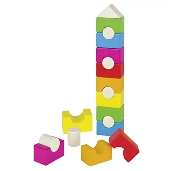 ხის კოშკი goki Stacking tower, rainbow house 58587 - Primestore.ge