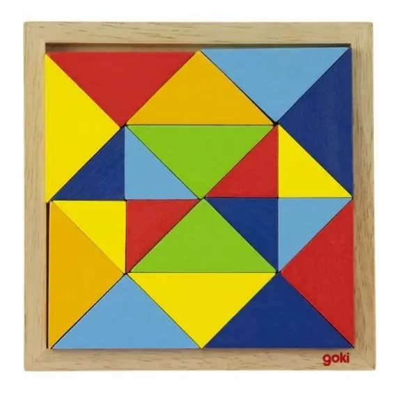 ასაწყობი ხის ფაზლი Goki The wooden puzzle The world of forms - abstraction 57572-2  - Primestore.ge