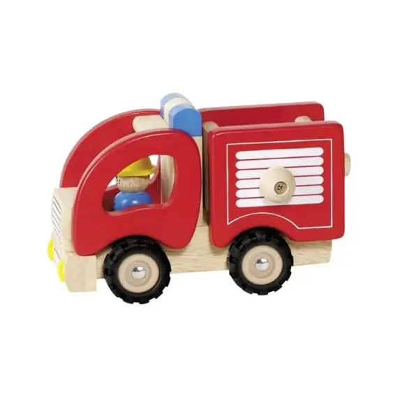 ხის სახანძრო მანქანა goki Machine wooden Fire (red) 55927G , 3 image - Primestore.ge