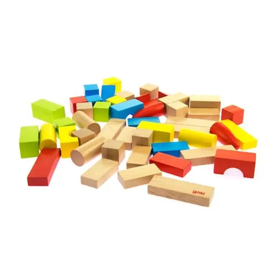 ხის სამშენებლო ბლოკები goki Building blocks, basic. 58575 , 2 image - Primestore.ge