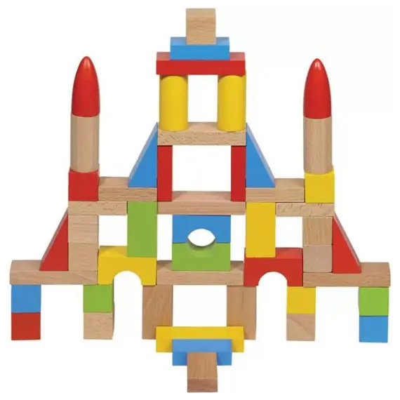 ხის სამშენებლო ბლოკები goki Building blocks, basic. 58575  - Primestore.ge