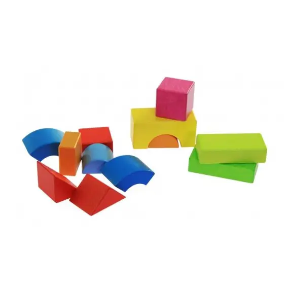სამაგიდო თამაში Goki Building blocks Rainbow 58624 , 2 image - Primestore.ge
