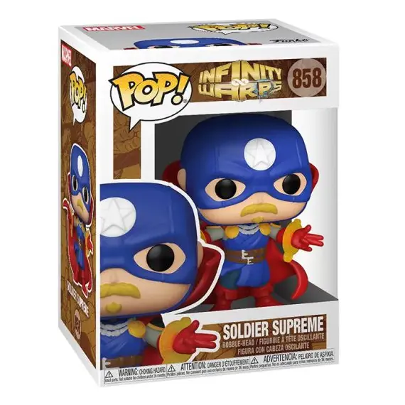 საკოლექციო ფიგურა Funko POP! Bobble Marvel Avengers Infinity Warps Soldier Supreme 52006 , 2 image - Primestore.ge