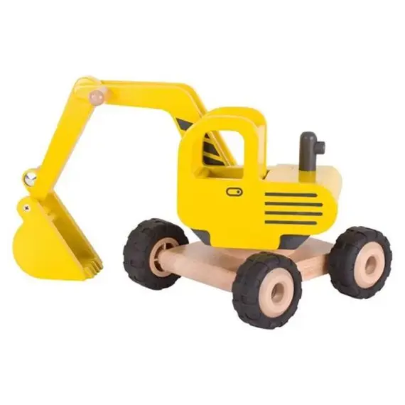 ხის ექსკავატორი goki Machine woodeni Excavator (yellow) 55898G  - Primestore.ge