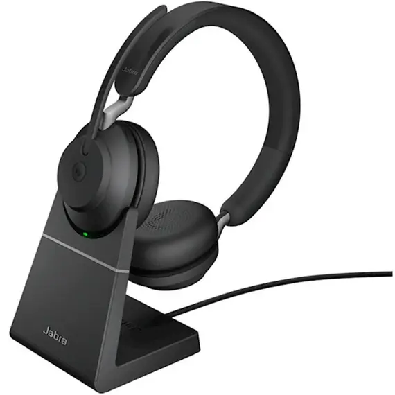 ყურსასმენი Jabra Evolve2 65 Link380a MS Stereo Stand Black  - Primestore.ge