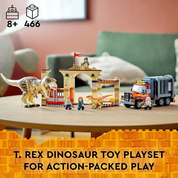 ლეგო LEGO Jurassic World T. rex & Atrociraptor Dinosaur Breakout , 2 image - Primestore.ge