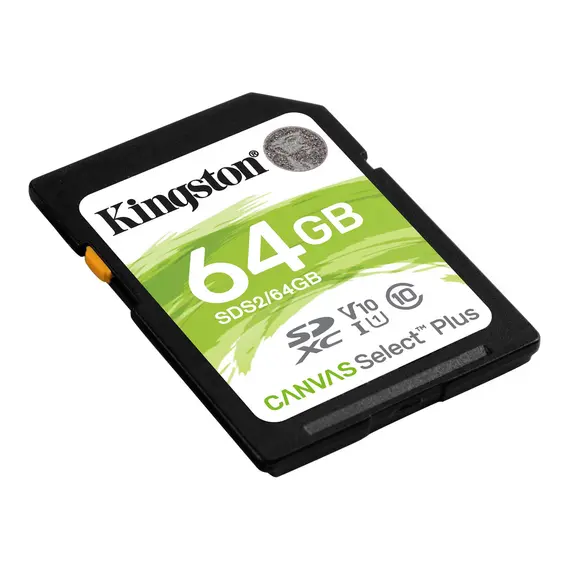 მეხსიერების ბარათი Flash Card/ kingston SDS2/64GB SDHC 100R , 2 image - Primestore.ge