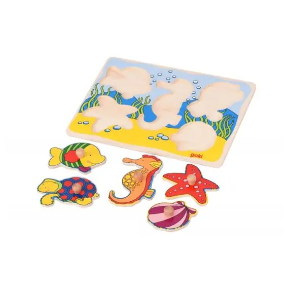 ასაწყობი ფაზლი Goki Puzzle Sea inhabitants 57515G-4 , 2 image - Primestore.ge