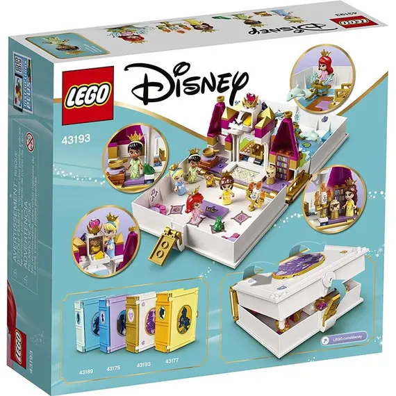 Toy LEGO LEGO Ariel, Belle, Cinderella and Tiana's Storybook Adventures, 4 image