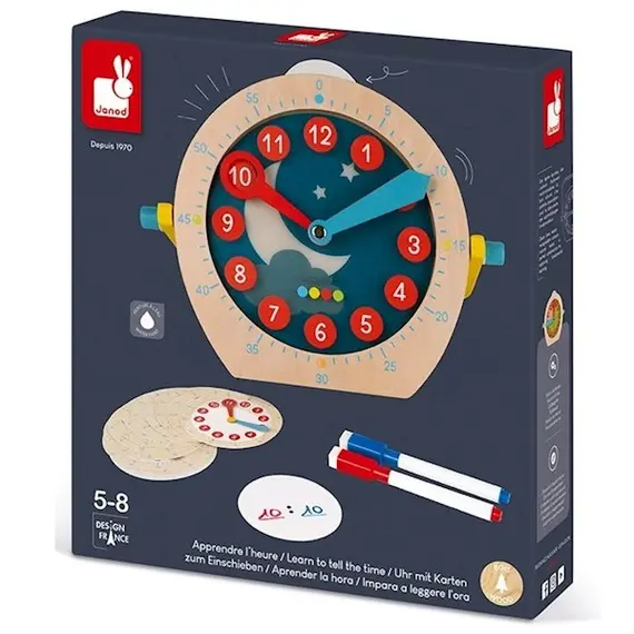 სასწავლო საათი Janod Learn To Tell The Time  - Primestore.ge