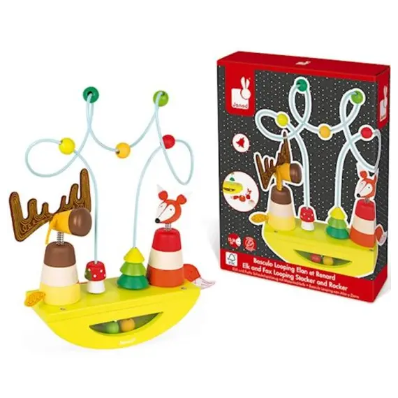 თამაში Janod Balancing game Elk and fox J08197  - Primestore.ge