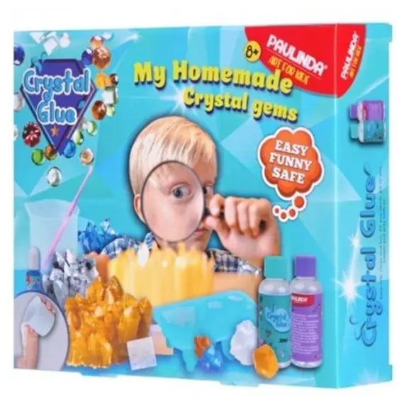 სათამაშო კომპლექტი Paulinda Crystal glue My homemade crystal gems PL-199615 , 2 image - Primestore.ge
