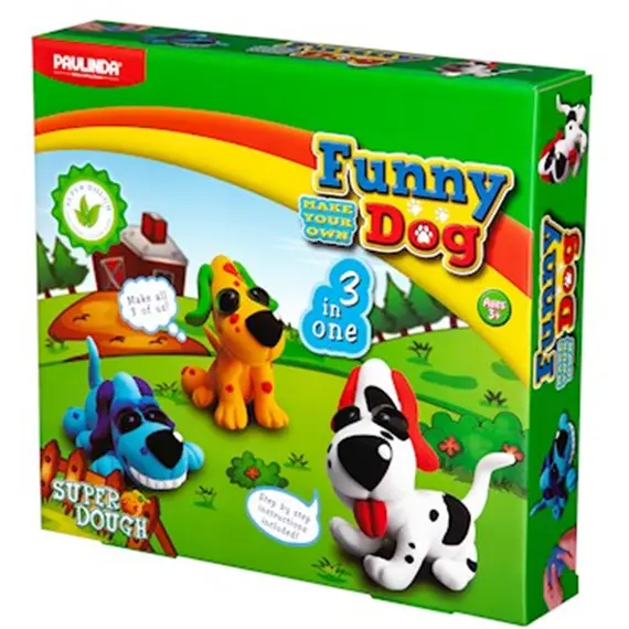სუპერ PAULINDA Super Dough Paulinda 3 in 1 Funny dog  - Primestore.ge