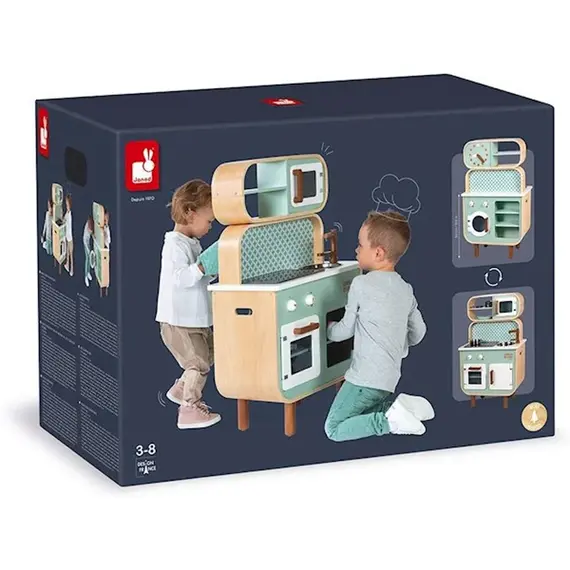 სათამაშო სამზარეულო Janod Big cooker reverso , 2 image - Primestore.ge