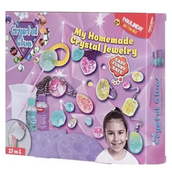 სათამაშო კომპლექტი Paulinda Crystal glue My homemade crystal Jewelry PL-199639  - Primestore.ge