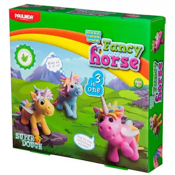 სუპერ PAULINDA Super Dough Paulinda 3 in 1 Fancy horse  - Primestore.ge
