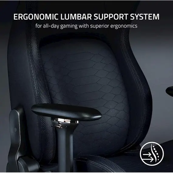 გეიმერული სავარძელი RAZER Gaming chair Iskur Black , 5 image - Primestore.ge