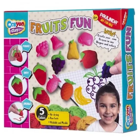 ნაკრები Paulinda crayon clay-fruits PL-194011  - Primestore.ge