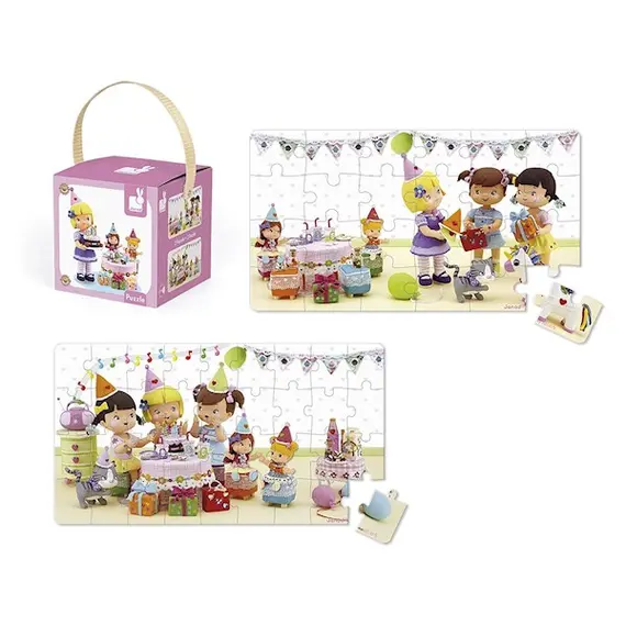 ასაწყობი ფაზლი Janod Set of 2 puzzles The Juliet Festival J02768  - Primestore.ge