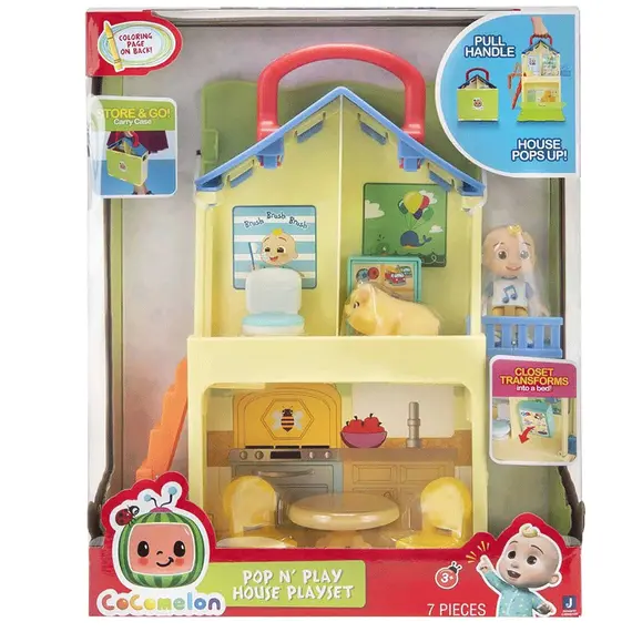 სათამაშო სახლი CoComelon Medium Playset CoComelon's Pop n' Play House  - Primestore.ge