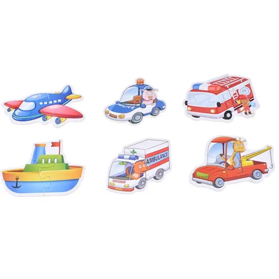სათამაშო ფაზლი Same Toy Puzzles Highsun Vehicles 88060Ut , 3 image - Primestore.ge