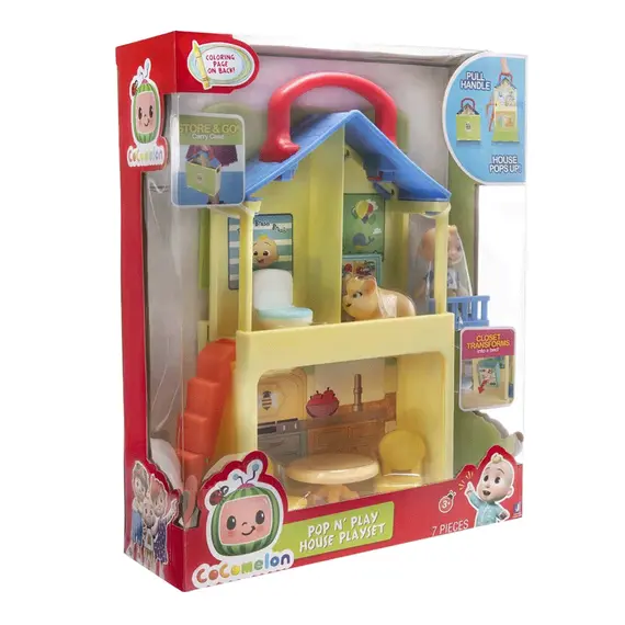 სათამაშო სახლი CoComelon Medium Playset CoComelon's Pop n' Play House , 2 image - Primestore.ge