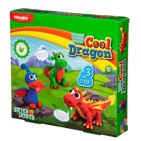 სუპერ PAULINDA Super Dough Paulinda 3 in 1 Cool dragon  - Primestore.ge