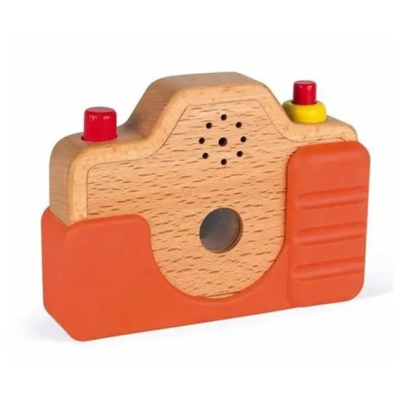 სათამაშო ხის ფოტოაპარატი Janod Camera with sound J05335 , 3 image - Primestore.ge