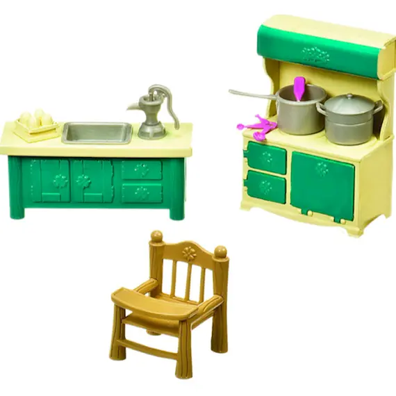 სათამაშო სამზარეულოს ნაკრები Li`l Woodzeez KITCHENETTE & HOUSEKEEPING SET 6125Z , 4 image - Primestore.ge
