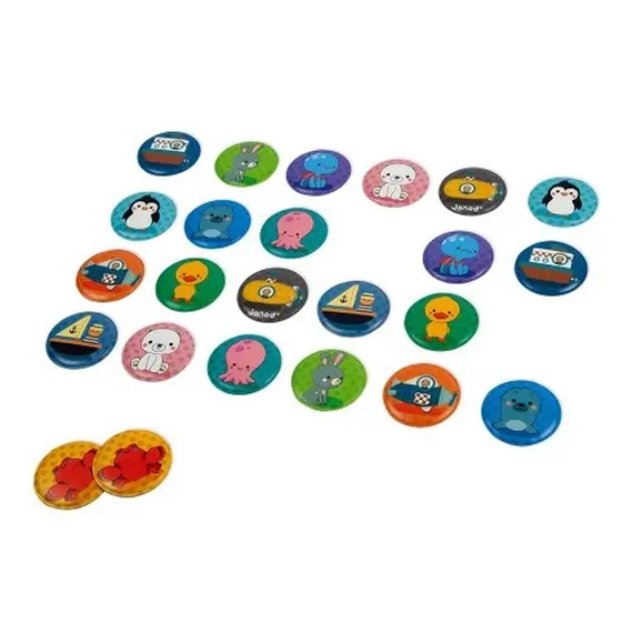 სათამაშო აბაზანისთვის Janod Bath memory 24 cards , 3 image - Primestore.ge