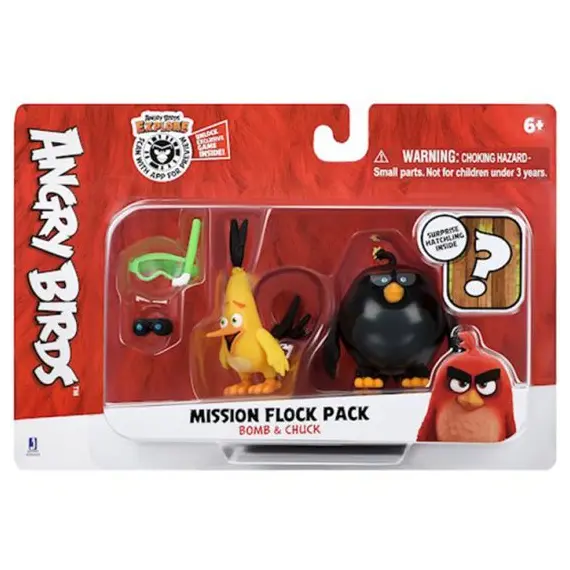 სათამაშო ნაკრები Jazwares ANB - Mission Flock (Bomb and Chuck)  - Primestore.ge