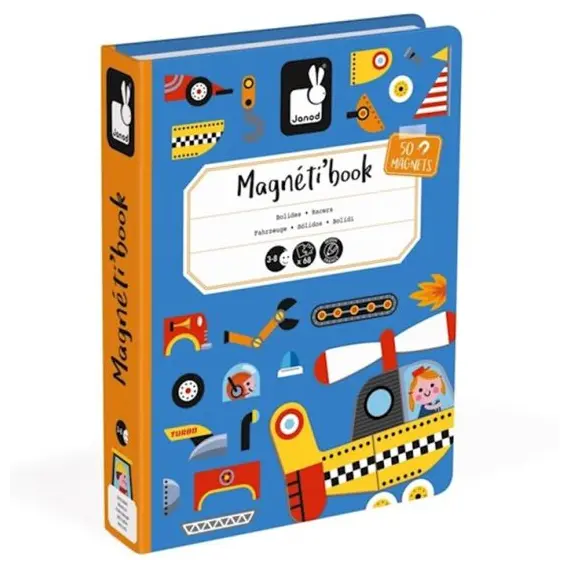 ლოგიკური სათამაშო Janod Magnetic book of Janod Transport J02715  - Primestore.ge