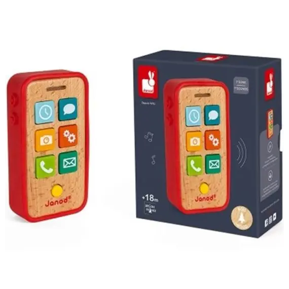 სათამაშო ტელეფონი Janod Phone with sound J05334  - Primestore.ge