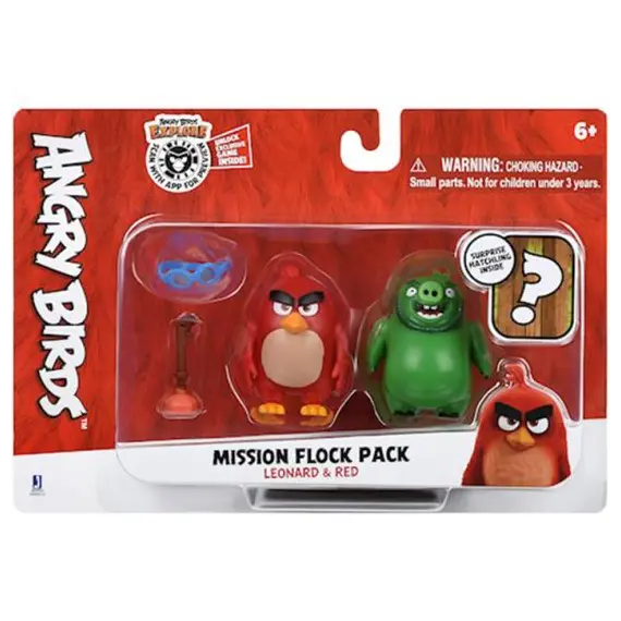 სათამაშო ნაკრები Jazwares ANB - Mission Flock (Red and Leonard)  - Primestore.ge