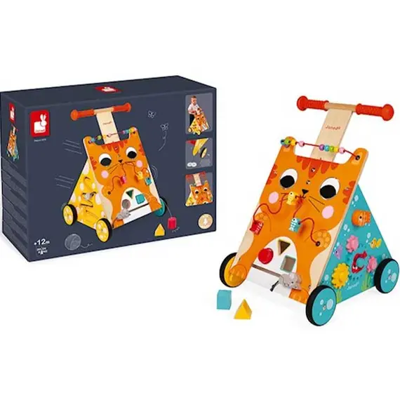 საბავშვო ვოლქერი Janod Multi-Activities Cat Baby Walker  - Primestore.ge