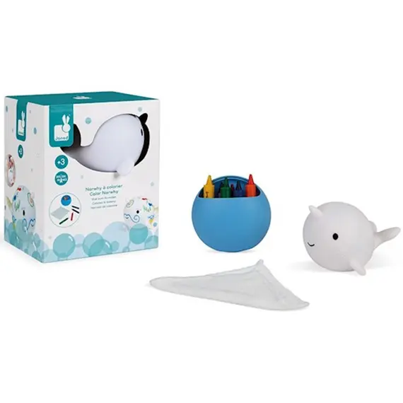 აბაზანის სათამაშო Janod Color Narwhy  - Primestore.ge