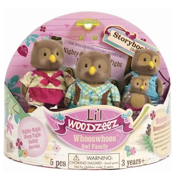 Set of owls Li`l Woodzeez OWL FAMILY 6007M