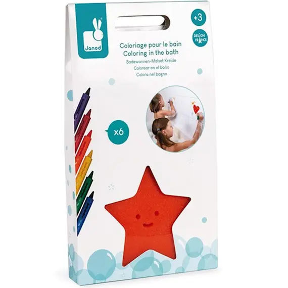 აბაზანის ფანქრები Janod Coloring In The Bath  - Primestore.ge