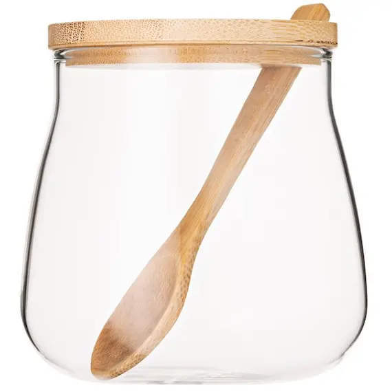 ქილა Ardesto Jar Fresh Sugar 500 ml, glass, bamboo , 4 image - Primestore.ge
