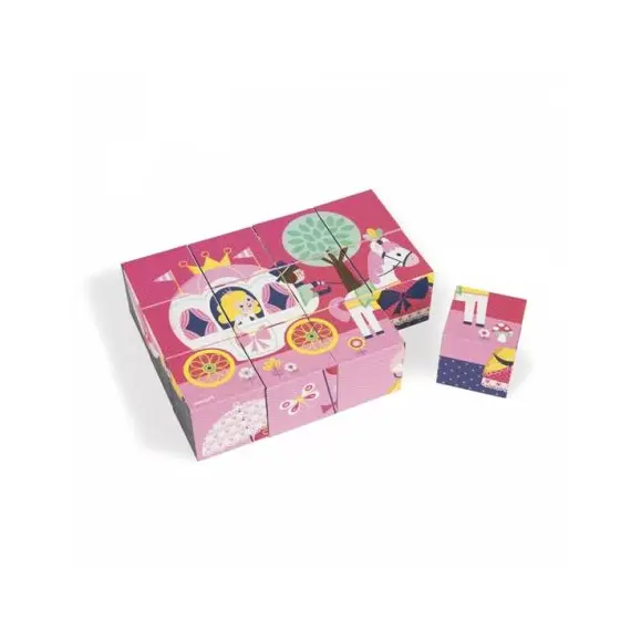 ასაწყობი კუბიკები Janod Cubes Tales of 12 el. J02983 , 3 image - Primestore.ge