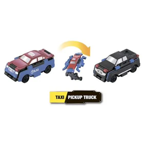 სათამაშო მანქანა TransRacers Taxi & Pickup truck , 2 image - Primestore.ge