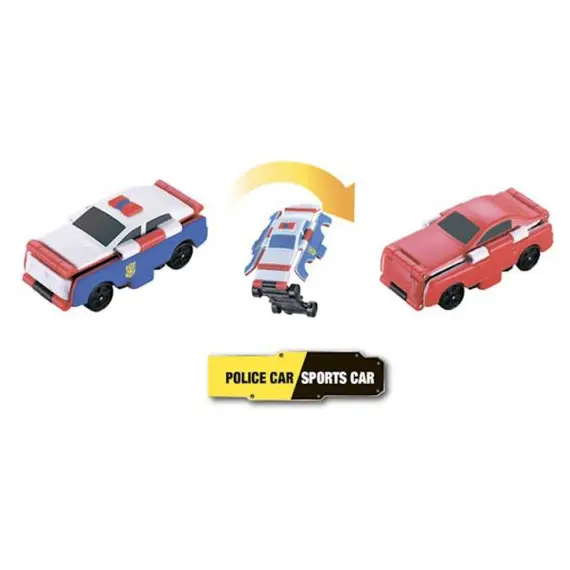 სათამაშო მანქანა TransRacers Police car & Sports Car - Primestore.ge