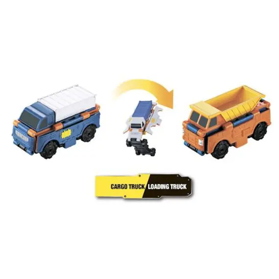 სათამაშო მანქანა TransRacers Cargo Truck & Loading Truck , 2 image - Primestore.ge