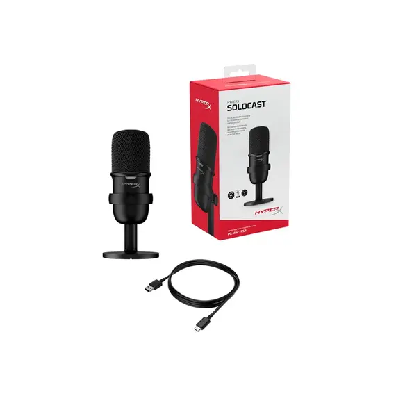 მიკროფონი Kinsgton Microphone HyperX SoloCast  RG HMIS1X-XX-BK/G , 6 image - Primestore.ge