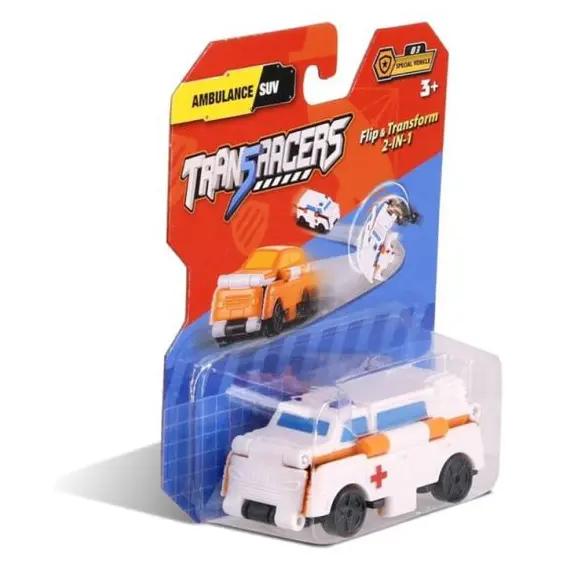 სათამაშო მანქანა TransRacers Ambulance & SUV  - Primestore.ge