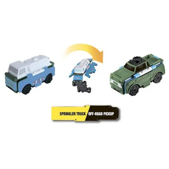სათამაშო მანქანა TransRacers Sprinkler Truck & Off-road Pickup , 2 image - Primestore.ge