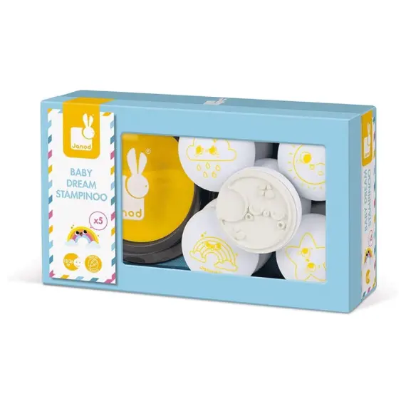 სათამაშო ნაკრები Janod SET OF 5 STAMPINOO BABY DREAM , 3 image - Primestore.ge