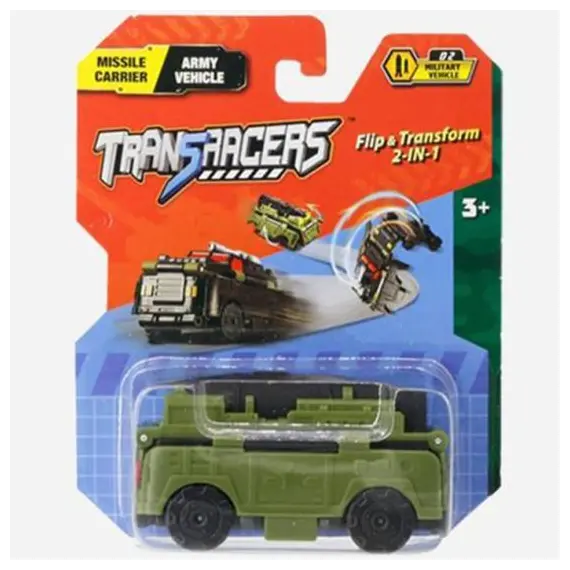 სათამაშო მანქანა TransRacers Missile Carrier & Army Vehicle  - Primestore.ge