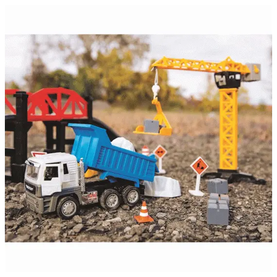 მანქანის კომპლექტი DRIVEN CONSTRUCTION CRANE PLAY SET , 4 image - Primestore.ge